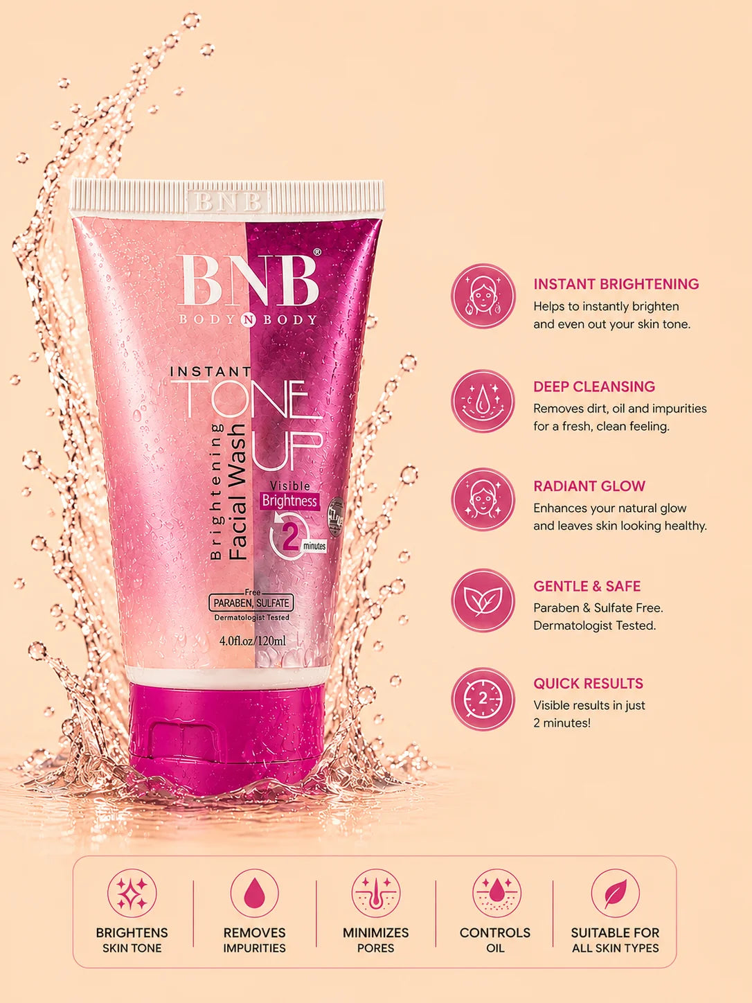 BNB Tone Up Facial Wash
