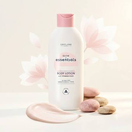Glow Essentials Body Lotion with Vitamins E & B3
