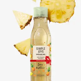 Simple Joys Shower Gel with Organic Pineapple Festive Edition Love Nature